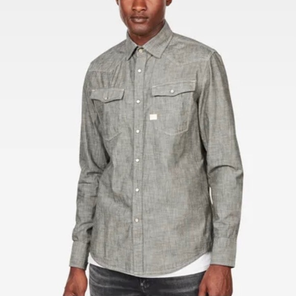 G-Star Other - G-Star Raw 3301 Slim Shirt Gray Size Medium
